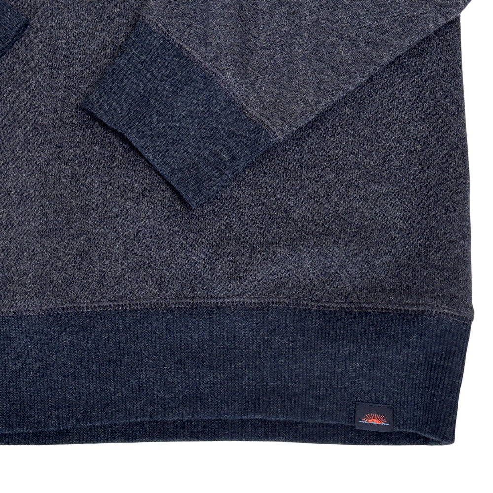 Faherty Men's 1/4 Zip Blue Pullover Sweater Sz‎ M Fleece Inside - Picture 12 of 13
